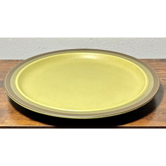 Vintage Arrow Stone Apache Green Kasuga Japan 12” Serving Platter Chop Plate 691 - Picture 2 of 6